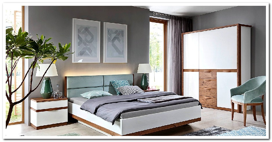 Светлая мебель для спальни в современном стиле Como Taranko из натурального шпона