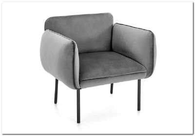 Кресло Halmar BRASIL (серый/черный)