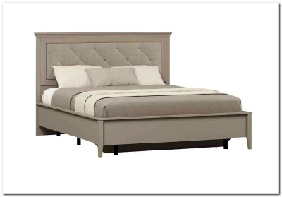 Кровать с мягким элементом Classic LOZ160x200 глиняный серый BRW
