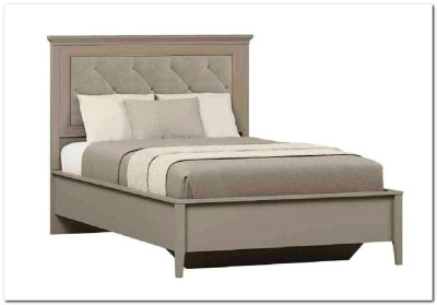 Кровать с мягким элементом Classic LOZ120x200 глиняный серый BRW   