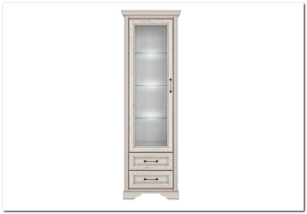 Шкаф-витрина Stylius (Стилиус) B169-REG1W2S BRW заказать по цене 34 400 руб. в Перми