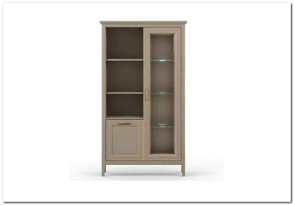 Шкаф-витрина Classic глиняный серый REG1W1D BRW заказать по цене 30 230 руб. в Перми