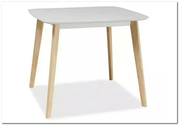 Стол обеденный Signal TIBI 90 (белый/дуб беленый) заказать по цене 19 479 руб. в Перми