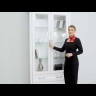 Шкаф-витрина Stylius (Стилиус) B169-REG2W2S BRW заказать по цене 49 740 руб. в Перми