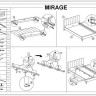 Кровать Signal MIRAGE VELVET TAP. 186 черный/золотой 160/200 заказать по цене 66 015 руб. в Перми
