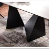 Стол обеденный Signal PETERSON Ceramic 160 раскладной (Statuario Venato белый/черный мат) заказать по цене 162 833 руб. в Перми