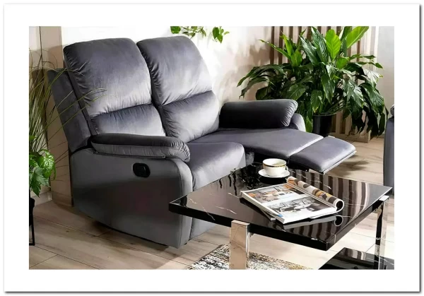 Диван-реклайнер Signal SPENCER 2 VELVET (серый) заказать по цене 68 946 руб. в Перми