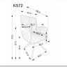 Стул кухонный Halmar K572 поворотный (серый/черный) заказать по цене 21 713 руб. в Перми