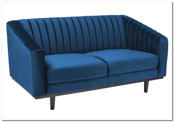 Диван ASPREY 2 Velvet Bluvel 86  Signal (синий) заказать по цене 77 733 руб. в Перми