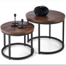 Комплект Halmar OREO 2 стола журнальных (ореховый/черный) заказать по цене 14 926 руб. в Перми