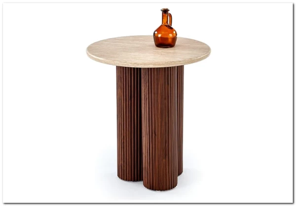 Стол журнальный Halmar DOROTEA S (травертин/орех) заказать по цене 16 438 руб. в Перми Стол журнальный Halmar DOROTEA S (травертин/орех) заказать по цене 16 438 руб. в Перми