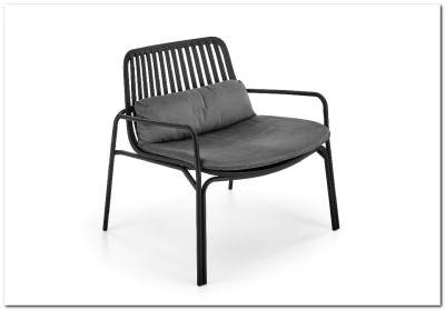 Кресло Halmar MELBY (черный/серый)