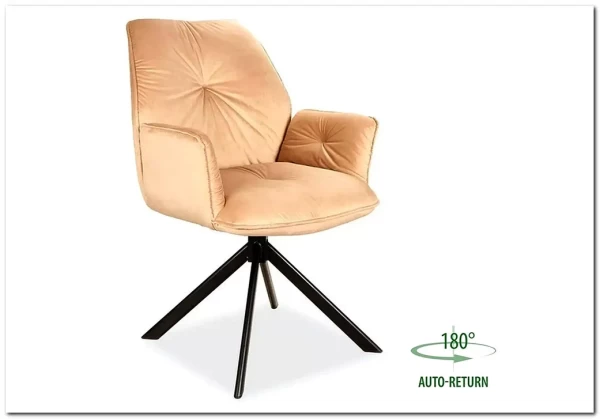 Стул кухонный Signal BOOGIE II Velvet Bluvel 28 бежевый/черный мат заказать по цене 19 731 руб. в Перми