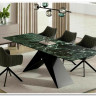 Стол обеденный Signal WESTIN Ceramic 160 раскладной (Verde Alpi морской/черный мат) заказать по цене 152 669 руб. в Перми