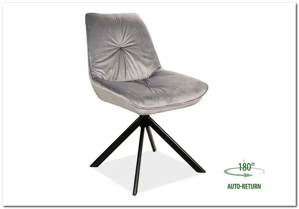 Стул кухонный Signal BOOGIE I Velvet Bluvel 14 серый/черный мат заказать по цене 14 716 руб. в Перми