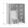Купить Шкаф Koen SZF3D2S ясень снежный BRW с доставкой по России по цене производителя можно в магазине Другая Мебель в Перми
