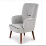 Кресло BISHOP  Halmar (светло-серый/орех) заказать по цене 41 016 руб. в Перми