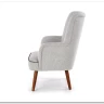 Кресло BISHOP  Halmar (светло-серый/орех) заказать по цене 41 016 руб. в Перми