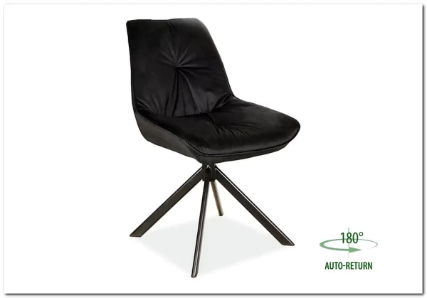 Стул кухонный Signal BOOGIE I Velvet Bluvel 19 черный/черный мат заказать по цене 14 716 руб. в Перми Стул кухонный Signal BOOGIE I Velvet Bluvel 19 черный/черный мат заказать по цене 14 716 руб. в Перми