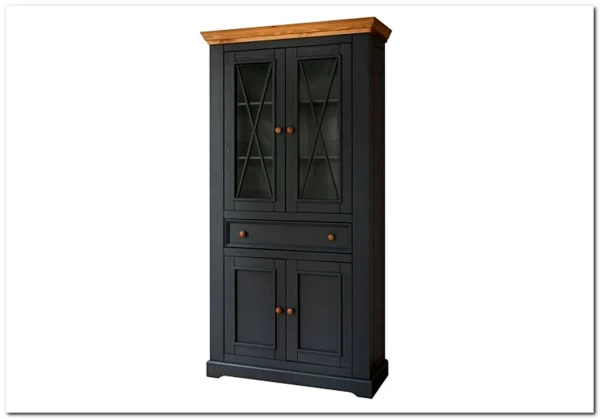 Шкаф для посуды Форест Графит широкий 4 двери 1 ящик заказать по цене 56 979 руб. в Перми