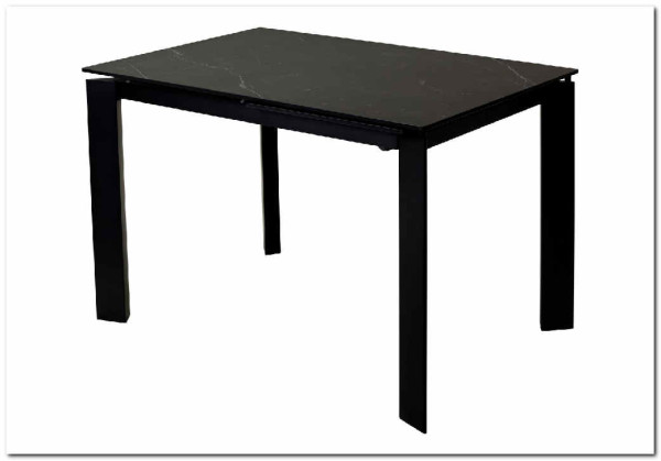 Стол CORNER 120 MATT BLACK MARBLE SOLID CERAMIC / BLACK, DISAUR заказать по цене 53 750 руб. в Перми