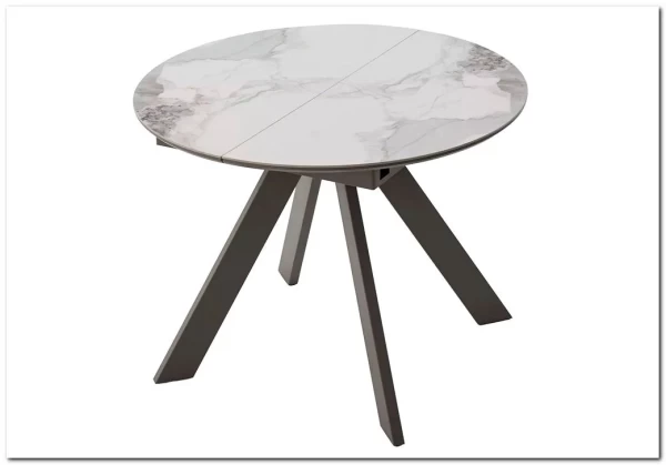 Стол БОНЖУР 100 PANDORA LIGHT, керамика / ЛАТТЕ каркас заказать по цене 37 600 руб. в Перми