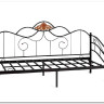 Купить Кровать Federica (mod. AT-881) 90*200 см (Day bed), красный дуб/черный с доставкой по России по цене производителя можно в магазине Другая Мебель в Перми