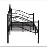 Купить Кровать Federica (mod. AT-881) 90*200 см (Day bed), красный дуб/черный с доставкой по России по цене производителя можно в магазине Другая Мебель в Перми