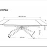 Стол обеденный Halmar VITORINO 160 раскладной (белый мрамор/черный) заказать по цене 67 342 руб. в Перми