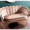 Диван SIGNAL CAMELLIA 2 Velvet Bluvel 28 (бежевый/золотой) заказать по цене 42 092 руб. в Перми