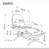 Кресло HALMAR DARIO серый/черный заказать по цене 42 260 руб. в Перми