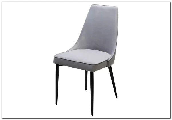 Стул NEPAL-P СВЕТЛО-СЕРЫЙ BM-4, велюр/ черный каркас заказать по цене 7 100 руб. в Перми