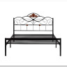 Купить Кровать Federica (mod. AT-881) 160*200 (Queen bed), красный дуб/черный с доставкой по России по цене производителя можно в магазине Другая Мебель в Перми