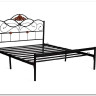 Купить Кровать Federica (mod. AT-881) 160*200 (Queen bed), красный дуб/черный с доставкой по России по цене производителя можно в магазине Другая Мебель в Перми