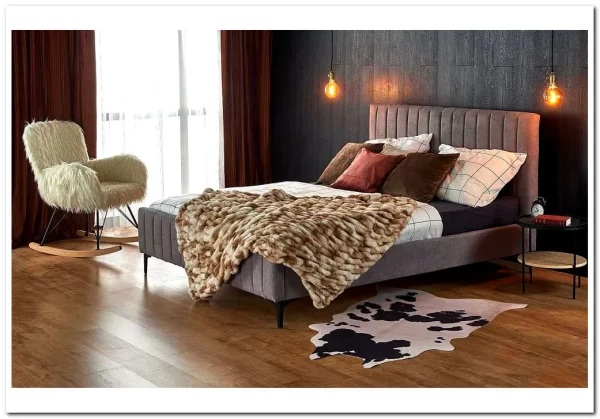 Кровать HALMAR FRANCESCA (светло-серый/черный) 160/200 заказать по цене 51 315 руб. в Перми