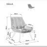 Кресло SIGNAL CELLA Brego 68 карри/черный заказать по цене 24 687 руб. в Перми