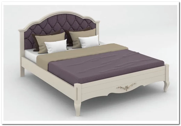 Кровать с каретной стяжкой Флоренция из массива бука заказать по цене 66 096 руб. в Перми