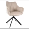 Стул кухонный Signal AZALIA Velvet Bluvel 30 поворотный (светло-бежевый/черный) заказать по цене 20 033 руб. в Перми