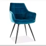 Стул кухонный LILIA VELVET  Signal (бирюзовый/черный) заказать по цене 15 867 руб. в Перми
