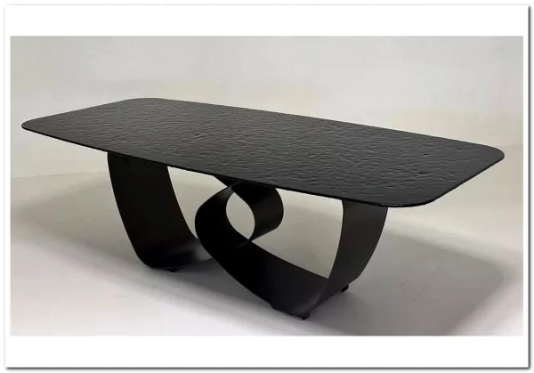 Стол TOVE 240 GREY, стекло BUBBLE / Шоколадное золото каркас ®DISAUR заказать по цене 150 500 руб. в Перми