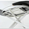 Стол TRENTO 120 HIGH GLOSS STATUARIO Белый мрамор глянцевый, керамика/ белый каркас заказать по цене 73 620 руб. в Перми