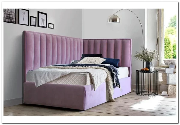 Угловая кровать Адель 90/120/140/160/180/200х200 Soft Time заказать по цене 67 575 руб. в Перми