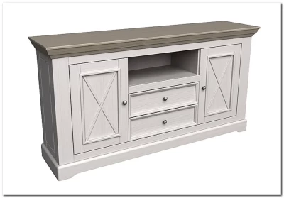 Комод 2 двери 2 ящика Форест (массив)