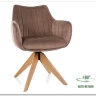 Стул кухонный Signal AZALIA D Velvet Bluvel 40 поворотный (темно-бежевый/дуб) заказать по цене 21 209 руб. в Перми