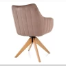Стул кухонный Signal AZALIA D Velvet Bluvel 40 поворотный (темно-бежевый/дуб) заказать по цене 21 209 руб. в Перми