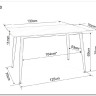 Стол обеденный Signal RION 130 (белый/черный) заказать по цене 18 731 руб. в Перми