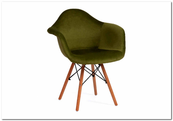 Кресло Secret De Maison CINDY SOFT (EAMES) (mod. 101) зеленый (HLR 54)/натуральный заказать по цене 7 720 руб. в Перми