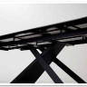 Стол LIVORNO 180 MATT WHITE MARBLE SOLID CERAMIC / BLACK заказать по цене 88 950 руб. в Перми