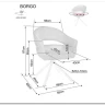 Стул кухонный Signal BORGO Raven 18 поворотный (темно-серый/черный) заказать по цене 19 050 руб. в Перми
