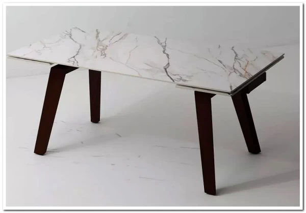 Стол BETIS 180 MATTE GILDED WHITE SOLID CERAMIC / Орех, ®DISAUR заказать по цене 109 700 руб. в Перми